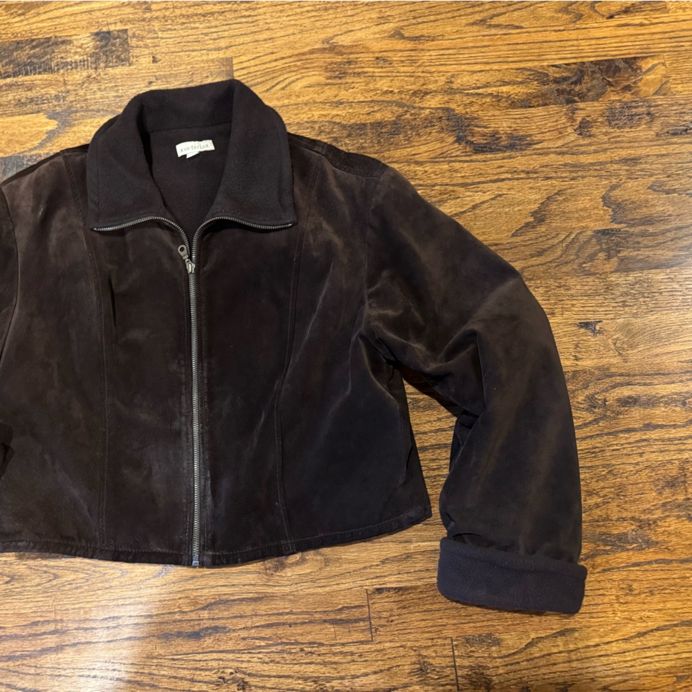 Vintage Ann Taylor Suede Cropped Jacket